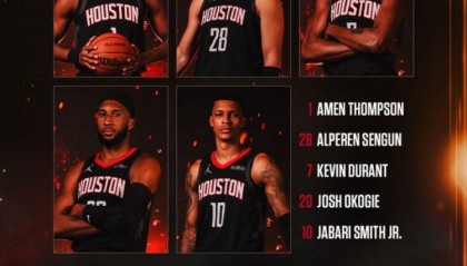 开云体育下载-爱德华兹缺阵！火箭VS狼首发：阿门、奥科吉、KD、小贾、申京